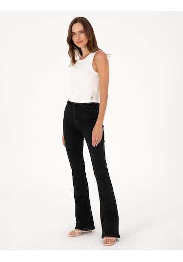 Pierre Cardin Kadın Siyah Pantolon Jean 50313246-vr046 Siyah
