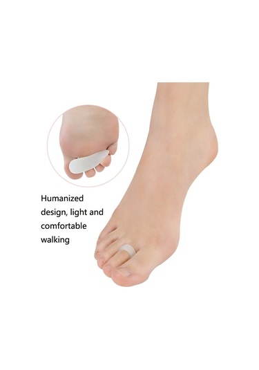 10 Çift Ayak Parmağı Kavrama Düzeltme Pedi Bej Standart