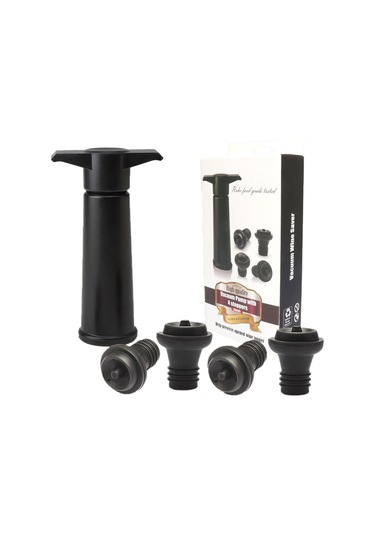 Sones Kırmızı Şarap Vakum Pompası Tazeleyici Silikon Şarap Tıpa Seti Diğer