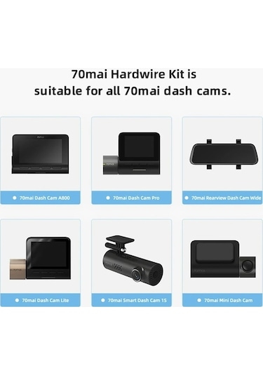 Maoyaya 70mai Up02 A800/a500s/d07/d08 Park İzleme Hattı - Evrensel Versiyon 24 Saat Acc Sinyal Hattı