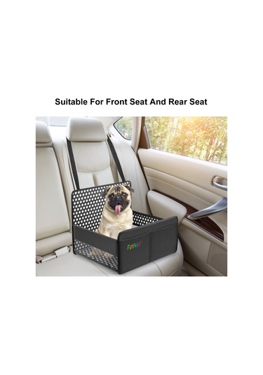 Funadd Breathable And Foldable Pet Dog Car Basket Anti-dirty Water-proof Pad Black