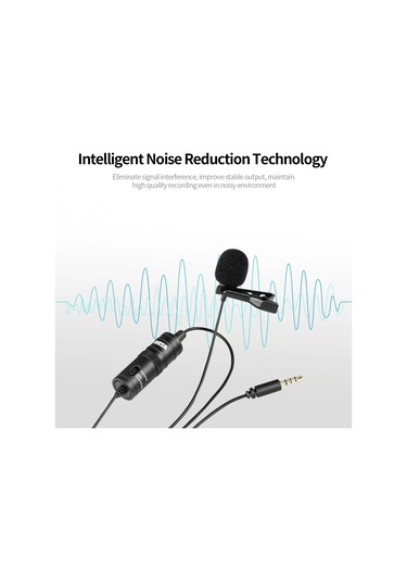 Springsun By-m1 Çok Yönlü Kablolu Mikrofon 3.5mm Mikrofon Klips Tipi Mikrofon Dizüstü Bilgisayar Cep Telefonu Dijital Kamera İçin