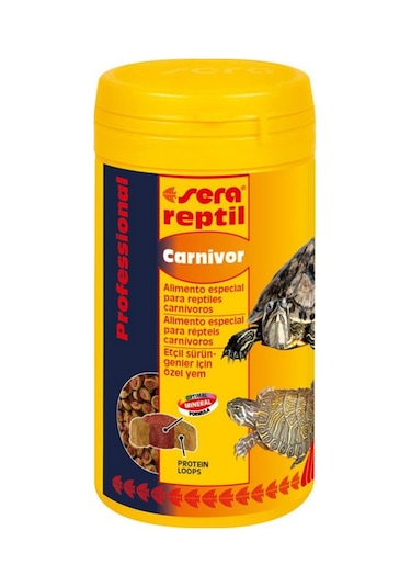 Sera Reptil Professional Carnivor Etçil Kaplumbağa Yemi 250 Ml
