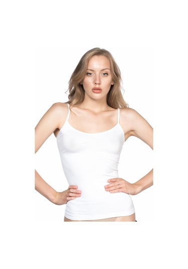 Beyaz Mı Emay 5011 Soft Ripli Atlet Beyaz