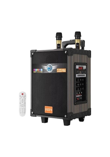 Ultratekno LT-912 Süper Bass Kumandalı Şarjlı 2 Mikrofonlu Hoparlör Sistemi