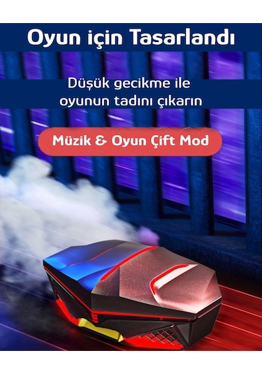 K-98 LED IŞIKLI KULAKİÇİ KABLOSUZ BLUETOOTH 5.0 GAMING KULAKLIK