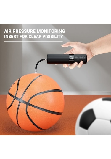 Fastbuy 12 Adet Akıllı Spor Topu Pompası, Kablosuz Sayısal Göstergeli, Fenerli, Futbol, Basketbol, Volleybol İçin