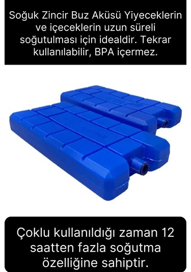 30 Adet Buz Aküsü 12 Saat Termal Soğutma Kamp Piknik Seyahat Yiyecek İçecek Çanta Soğuk Kutusu Çok Renkli