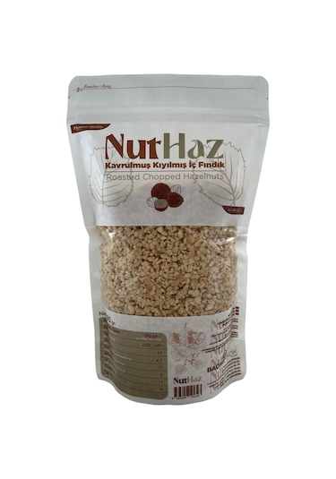 NutHaz Kavrulmuş Kıyılmış İç Fındık Doypack 500 G