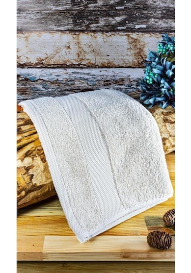 Bambum Cindy - Microcotton Yüz Havlusu Bej 50 x 90cm