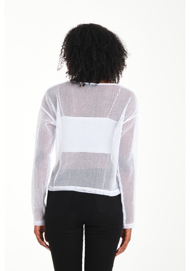 By Papi Kare File Bluz Beyaz