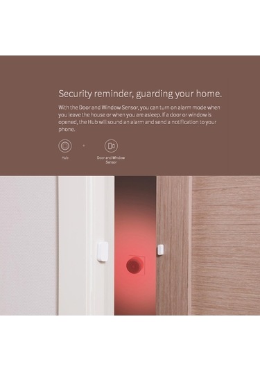 Trendooze Aqara Zigbee Kapı Sensörü: Akıllı Ev, Kablosuz Beyaz, Android İos Uyumlu Beyaz
