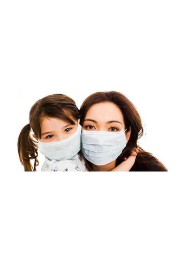 Ultrasonic 50 Adet Sağlıklı Yüz Maskesi Cerrahi Maske-3 Katlı