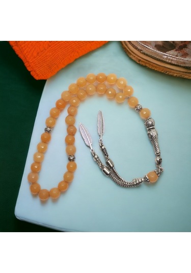 Kesebe Doğal Taşlı Tespih Çok Renkli