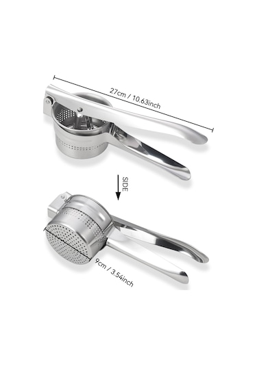 Aurora Çamur Presi, Mutfakaletleri, Çok Fonksiyonlu Meyve Sıkacağı Gümüş