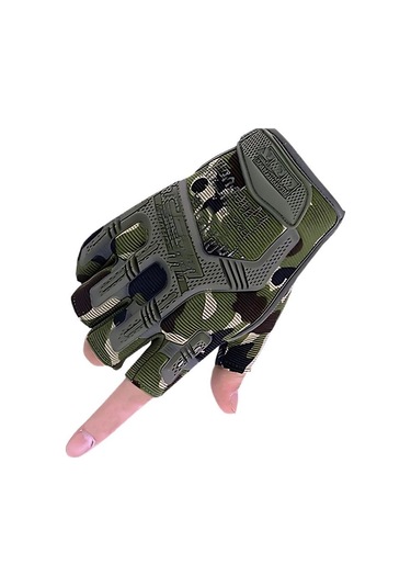 Mechanix Yarım Parmak Eldiven- Taktik Destekli Kadın&erkek Unisex Eldiven Xl-kamuflaj Kamuflaj