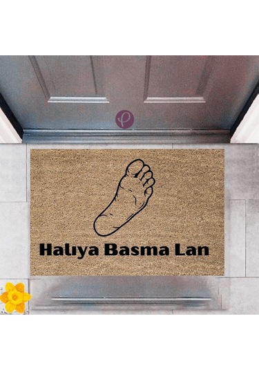 Kapı Önü Paspası Dekoratif Dijital Baskı Halıya Basma Lan P-2382