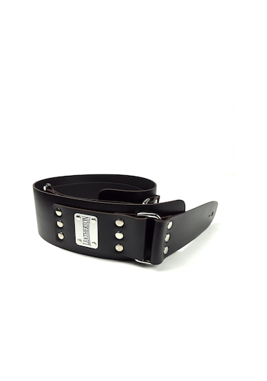 Leatherton Lt Loader Hakiki Deri Gitar Askısı Siyah