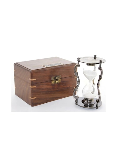 Ahşap Kutulu Pirinç Kumsaati Ksk2060 01