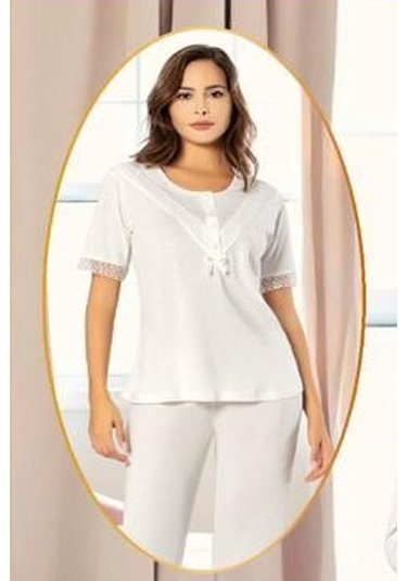 Xses 4850 Kadın Hamile Lohusa Sabahlıklı Pijama Takım-ekru