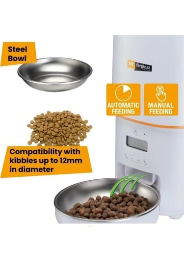 Ferplast Risto Pet Otomatik Kedi Ve Köpek Mama Kabı 4lt