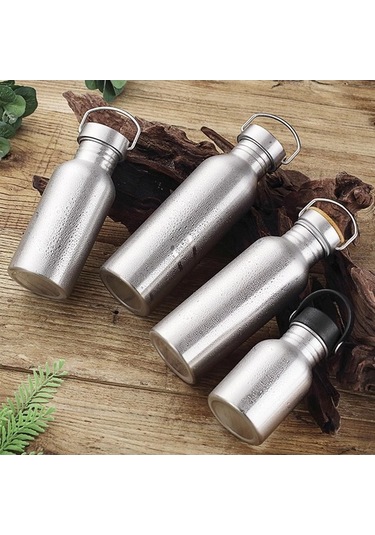 Maoyaya Suntek Paslanmaz Çelik Spor Bisiklet Su Matarası 350 Ml Gri Gri