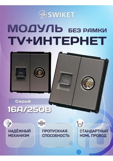 Lajt Haus Tv Ve İnternet Prizi Cat5e Komple Set 218504001