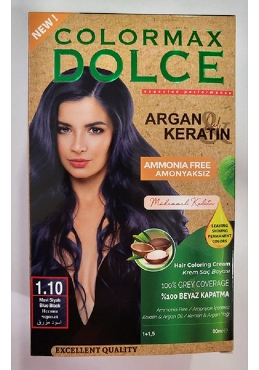 Colormax Amonyaksız Saç Boyası 1.10 - Mavi Siyah