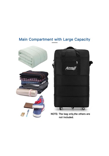 Dianziye Genişletilebilir Tekerlekli Seyahat Çantası - Oxford Malzeme, Sırt Askılı, Orta Boy 47x25x80 Cm Çok Renkli