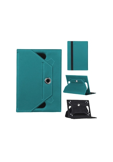 Reeder M8 Go Universal Standlı Tablet Kılıfı Yeşil Kapaklı Kılıf
