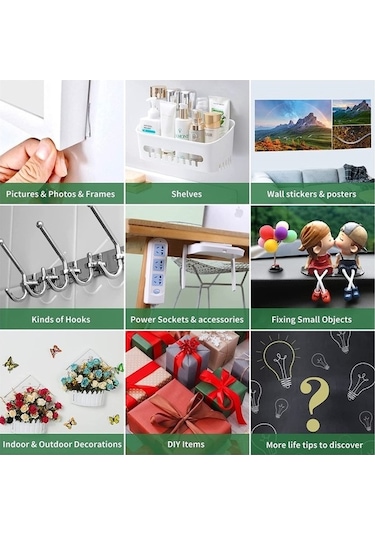 Pazly 50mmx2mm Şeffaf Çift Taraflı Nano Yapışkan Bant, 3m Beyaz, Halı Duvar Bandı Sticker