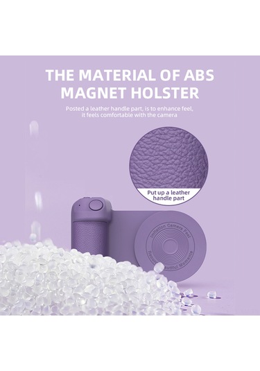 Ximistore9 Mor Rastgele Şarjlı Telefon Tutucu: Manyetik Tutma, Bluetooth Bağlantı Ve 10w Kablosuz Şarj Özellikli Yeni Versiyon Mor