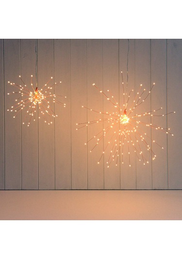 Neevoyu Led Atışık Işıklı Süs 180 Ledli Pili Ve Kumanda İle Güneşli/iç Mekan Dekorasyonu Gümüş Tel, Islak Beyaz Diğer