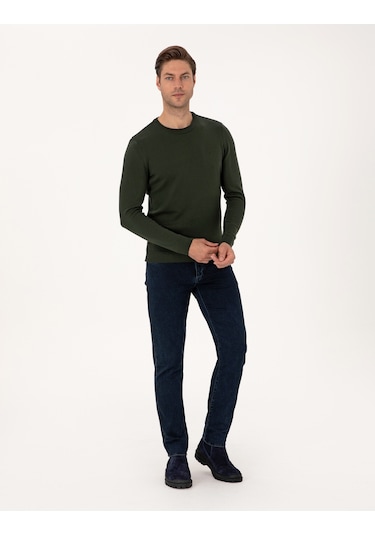 Pierre Cardin Erkek Koyu Haki Kazak /triko 50314192-vr111 Koyu Haki