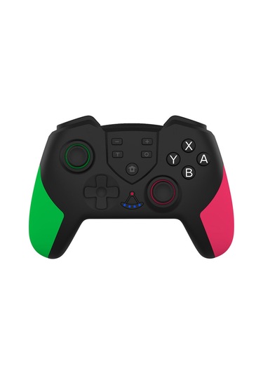 Vkemall Yeşil-pembe T-23 Bluetooth Oyun Kolu: Çift Motor Titreşimi, Jiroskop, Switch/switch Lite Uyumlu