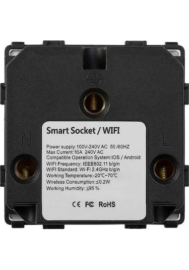 Ulzyvf Akıllı Priz Wifi Duvar Anahtarı, Google Home/nest & Alexa Uyumlu, Avrupa Stili