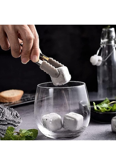 Perlotus Çelik Metal Viski Taşı Soğutma Buz Küpü 2'li