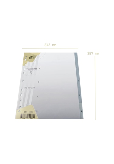 Gen Of Ayraç Seperatör 1 5 Rakamlı 3 Adet Gen 1309