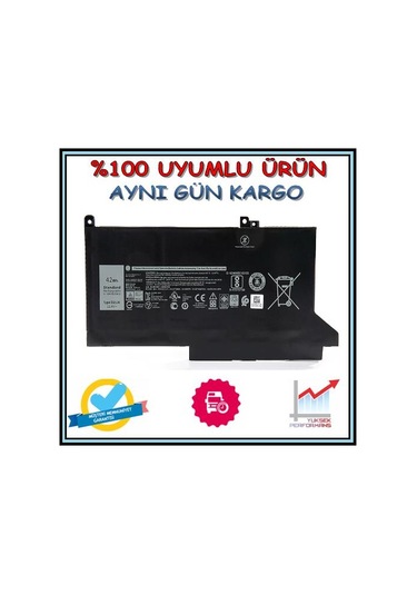 Dell Uyumlu 0DJ1J0 451-BBZL Batarya Pil