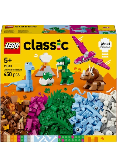 LEGO® Classic Yaratıcı Dinozorlar 11041 - 5 Yaş ve Üzeri Çocuklar için Hayal Gücünü Geliştiren Yaratıcı Oyuncak Yapım Seti (450 Parça)