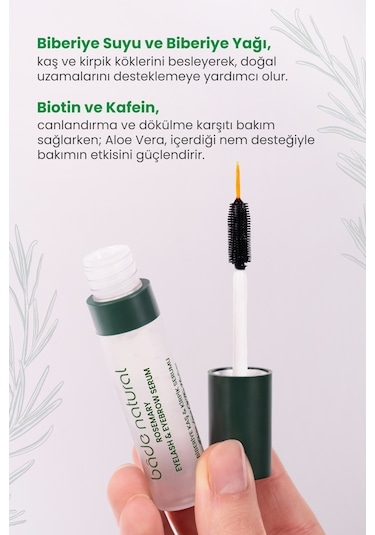 Biberiye Yağı Kaş Kirpik Bakım Serumu Besleyici Ve Güçlendirici