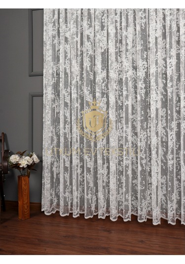 Bulut Desen Örme Tül Perde 1210