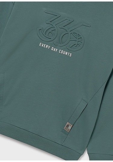 Mayoral Yeşil Erkek Çocuk Kapüşonlu Sweatshirt 7401 Yeşil