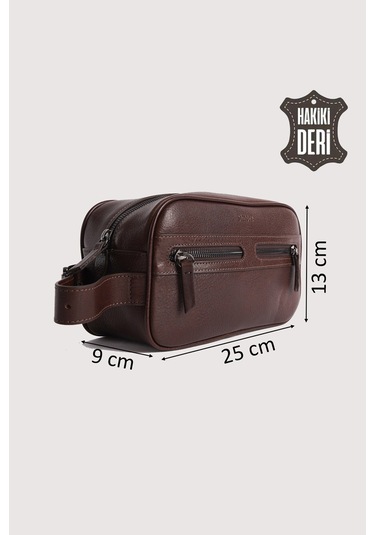 Hakiki Deri Erkek Takım Çantası Kahverengi Smr8518 Kahverengi