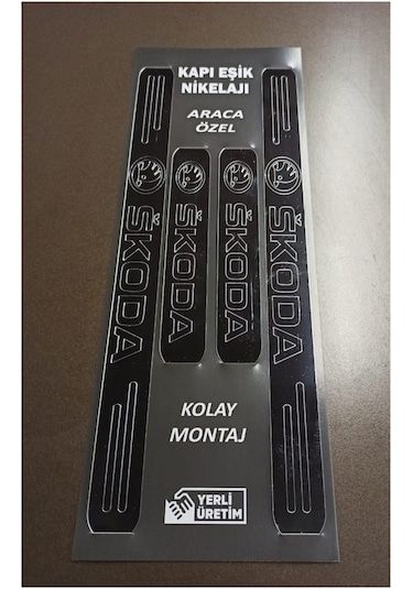 Skoda Octavia Uyumlu Kapı Eşiği 4'lü Set Ön Arka