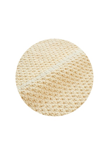 Picky Baby Organik Örgü Battaniye Vanilya Sarı