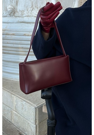 Capella Basic Baget Çanta Bordo Bordo