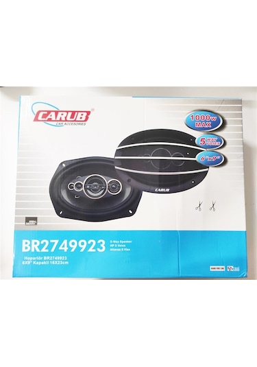 16x22 Cm Oval Hoparlör 6x9 İnç Kapaklı 1000w 5 Çıkışlı Br2749923