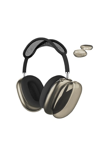 Adige Airpods Max Uyumlu Kulaklık Kılıfı Silikon Füme Füme