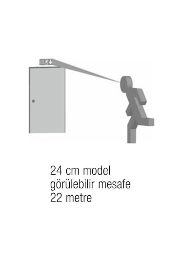 Arsel Sfs Sfs24-3-L Acil Çıkış Yönlendirme Armatürü Sürekli Ve K (469485358)